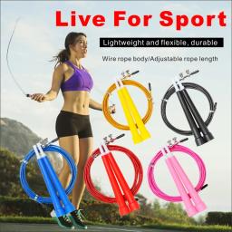 3m saltar pular cordas cabo de aço ajustável velocidade lidar com pular corda treinamento boxe exercícios comba crossfit saltar fitness - Image 1