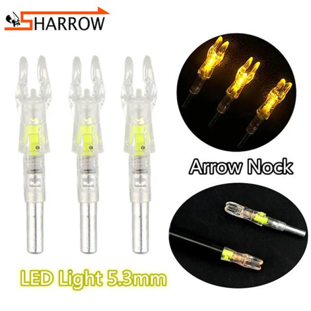 Arco e Flechas com Luz de LED - Conjunto Iluminado Automático com 6 ou 12 Peças para Tiro com Arco e Caça