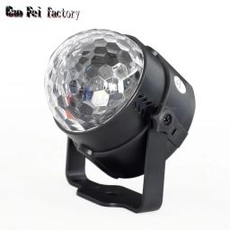 Luzes de festa bola de discoteca 7 cores led estroboscópio som ativado efeito de luzes de palco com controle remoto para dj aniversário natal casamento - Image 3