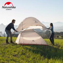 Naturehike-barraca de acampamento impermeável com revestimento de silicone, tenda nuvem up, 1 pessoa, 1.5kg, 20D Nylon, Tourist Mat, Upgrade - Image 6