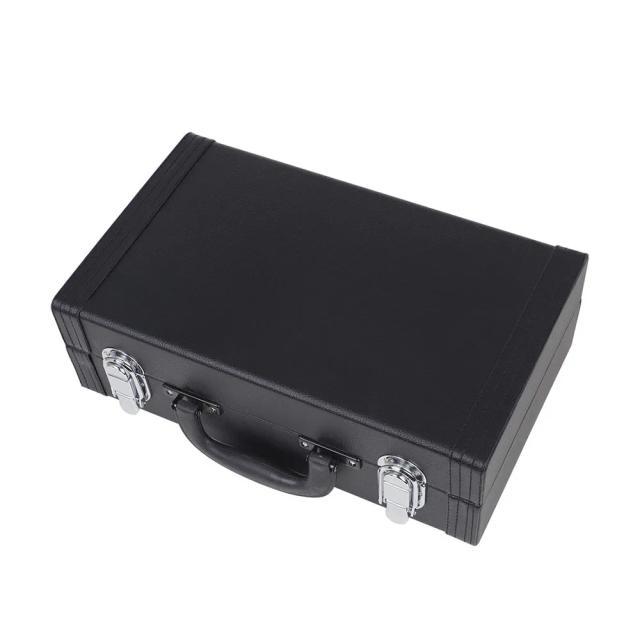 Estojo Acolchoado Preto para Clarinete em Couro de Alta Qualidade - Acessórios de Proteção para Instrumentos de Sopro