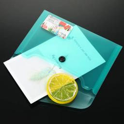 Bolsa de dados fosca com fivela transparente 3 argolas a7 criativa simples bolsa de dados de plástico bolsa de escritório para estudantes bolsa de armazenamento de material de escritório - Image 3