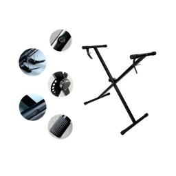 Suporte universal para teclado de piano, suporte de metal resistente com tampas de borracha antiderrapantes para teclado midi em estilo x - Image 4
