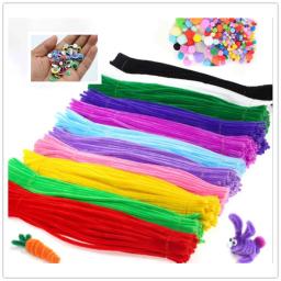 Hastes limpadoras de cachimbos de pelúcia, hastes de 30cm, palitos com fio, brinquedos de crianças, festa de casamento, decoração, artesanato diy, 99 peças - Image 5