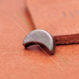 50pc 11*7mm placa de prata antiga forma da lua prendedor rebite leathercraft cinto pulseira decoração concho rebitback - Image 3