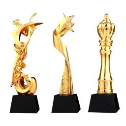 Troféu De Resina Personalizado, Lembranças De Esportes De Academia, Prêmios De Ouro, Lembrança Banhada A Ouro, Taça De Artesanato, 29 cm, 30 cm, 31cm - Image 1