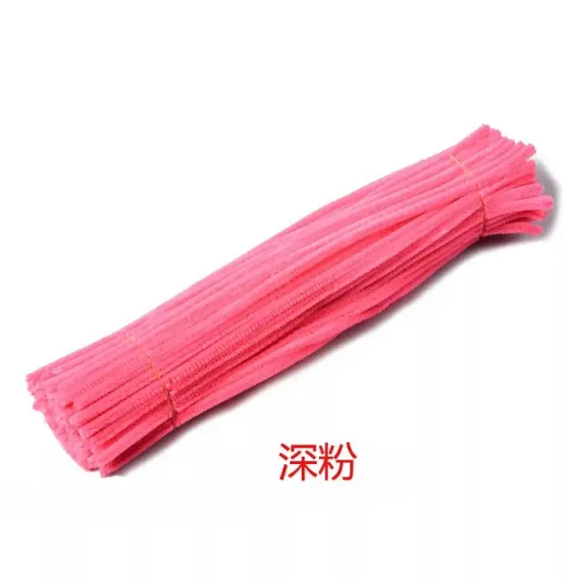 Chenille Stem Pipe Cleaners - 100 Tiras de Pelúcia para Crianças, Ideal para Brinquedos Criativos e Projetos de Artesanato DIY