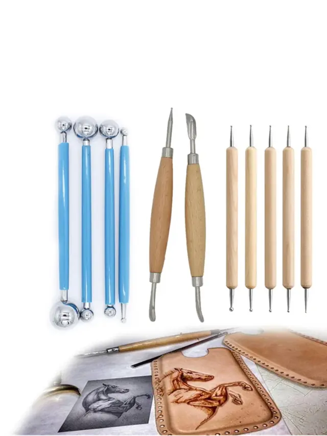 Ferramentas Premium para Artesanato em Couro: Modelagem, Escultura e Gravação com Estilo