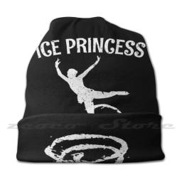 Patinação artística patinação no gelo princesa padrão personalizado chapéus de malha mais tamanho elástico macio boné patinação no gelo figura - Image 2