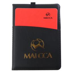 Futebol árbitro vermelho cartão amarelo profissional fair play cards futebol linesman couro caso saco conjunto equipamentos de jogo esportes - Image 6