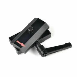 Adaptador de bipiede de rifle giratório QD para bipod Harris com trava de pivô - Image 2