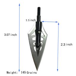 6/12/24pcs dicas de caça tiro com arco 145gr/160gr pontas de seta alvo broadhead pontos bestas arco composto setas accessorie - Image 2