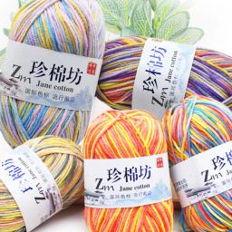 Fio De Leite De Tricô Duplo, Lã Quente Macia, Mão De Malha, Fantasia Colorida, Artesanato DIY, Suéter, Lenço, Chapéu, 50g por Pc - Image 4