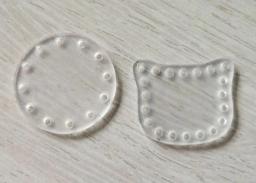 Base acrílica clara para artesanato, malha DIY, achados de artesanato, material novo, opção de tamanho, 20 pçs/lote - Image 3