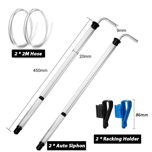 Sifão para Cerveja e Transferência, Kit com 2 Peças em Material Alimentício, 5/16" - Ideal para Home Brewing