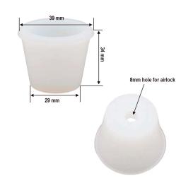 Plástico 3 peças airlock e silicone carboy bung para fabricação de vinho e cerveja fazendo kombucha (pacote de 2) - Image 3