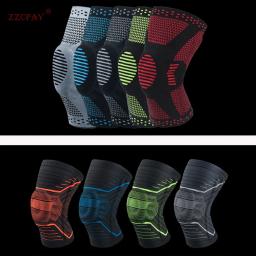 Joelheiras esportivas ortopédicas, suporte de joelheiras para basquete, vôlei e outros esportes, equipamento tático para machucados, 2021 - Image 5