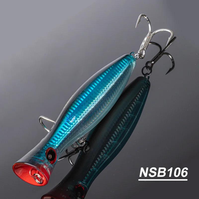 Noeby 12cm43g 16cm78g 20cm154g grande jogo popper iscas de pesca topwater wobbler isca dura artificial para gt isca de pesca de água salgada - Image 1