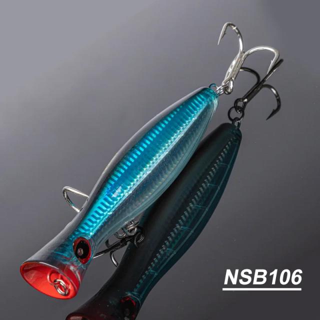 Isca Popper Noeby para Pesca em Água Salgada - Diversos Tamaños e Pesos para Grandes Peixes