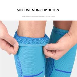 Manguito de compressão para basquete e vôlei, suporte masculino, aquecedores de perna elásticos para ciclismo, corrida, futebol, esportes, 1 peça - Image 4