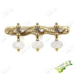 Cabeças de afinação de guitarra clássica, cabeças de máquina, dragão phoenix, alívio esculpido, cobre puro, sintonizadores de concha 3l3r, acessórios de guitarra - Image 3
