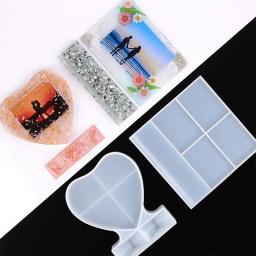 Tamanho grande Silicone Molduras Moldes, Resina Epóxi Moldes, Retângulo e Forma do Coração, DIY Decoração de Mesa Em Casa - Image 5