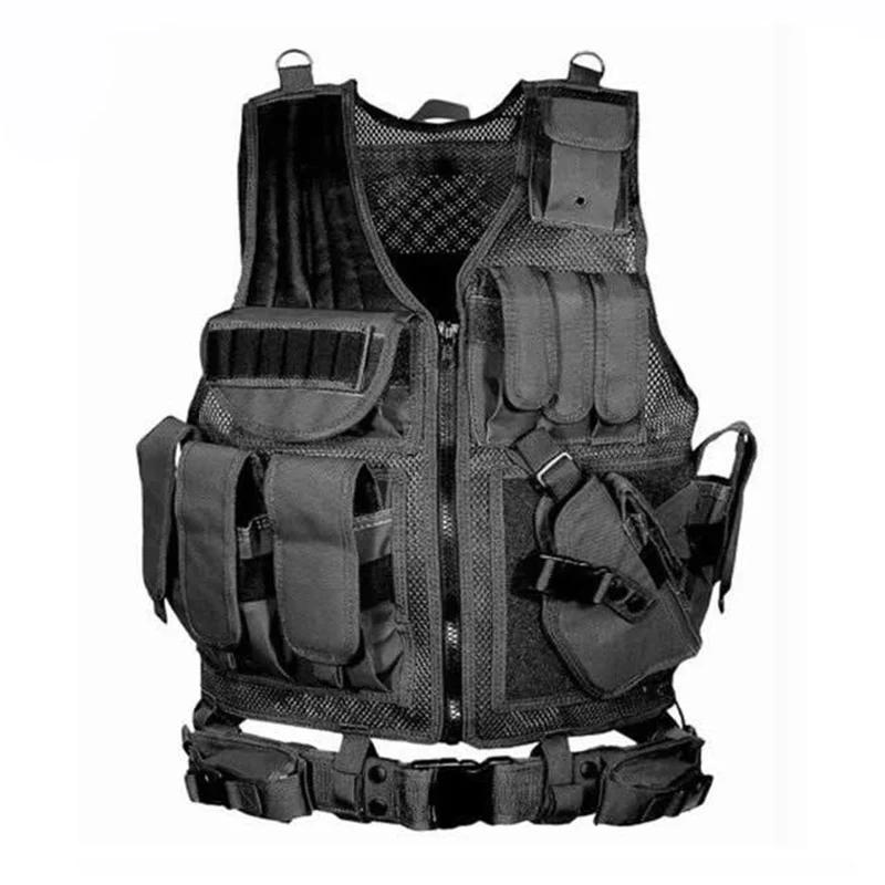 Homens Tático Multi-bolso colete protetor, Armadura de Combate, Airsoft, Caça Engrenagem, Equipamento Paintball - Image 1