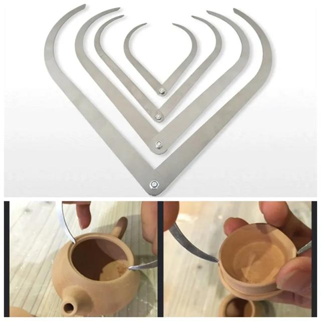 Medidor de Distância para Arte Cerâmica com Pinça de Aço para Medições Internas e Externas de Diâmetro