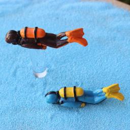 Estatueta modelo de cena em miniatura, Estatueta do mundo subaquático, Sea Explore Divers Decoração, Action Figures Brinquedos - Image 5