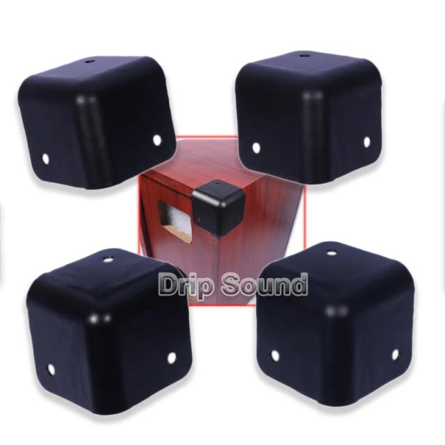 Protetor de Canto de Metal para Decoração Segura - 4 Unidades de 45x45mm para Caixa de Som e Amplificador com Ângulo Reto