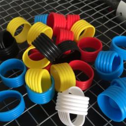 Alças De Raquete De Tênis Elástico, Anel De Borracha, Banda De Raquete, Overgrips, 5Pcs - Image 6