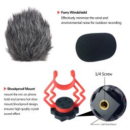 Mcoplus 3.5mm direcional microfone plugue de áudio profissional câmera gravação microfone para câmera dslr digital computador vídeo - Image 5