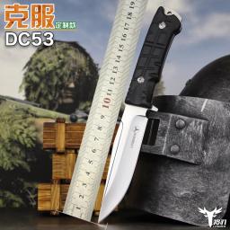 Lengren Alta Dureza Faca Tática, Fixo Camping Tool, Sobrevivência ao ar livre, Caça norte-americana, DC53 61HRC, G10 Handle - Image 3