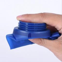 Garrafa de silicone dobrável para água aonijie e885, chaleira esportiva para ciclismo, viagem, material macio 250- 600ml - Image 5