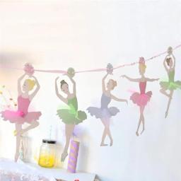 Dança Ballet Pendurado Bunting, Linda Menina, Jardim De Infância Decoração - Image 1