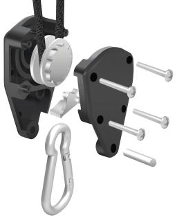 Superbud corda de catraca ajustável, 4 peças, 1/8 espaços, para cultivo pesado, luz, gancho de liga de zinco - Image 6
