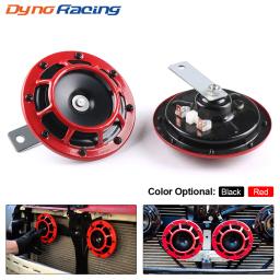 Super alto explosão elétrica Tom Air Chifre Kit para motocicleta, carro, vermelho, preto, compacto, 12V, 115dB, Hella, 2pcs - Image 1