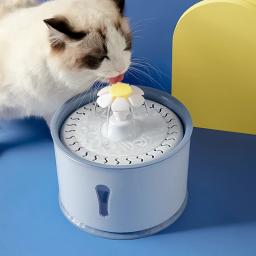 Kimps-Automatic Pet Water Dispenser, Cat Bebedouro, Filtros de Carvão Ativado, LED Alimentador Container, Interface USB, 2.4L - Image 4