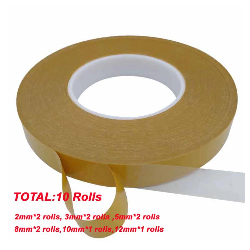 Fita adesiva de acrílico dupla face 50m, rolo de fita transparente forte sem rastros, cola, artesanato, embalagem de papel para presente - Image 1