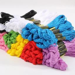 Novelo de algodão para costura, peças de fios multicoloridos, para costura, lavagem de bordado, kit de costura, faça você mesmo - Image 2