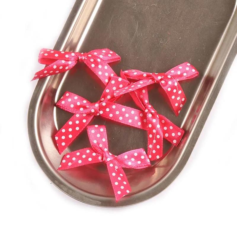 Laço colorido com estampa de bolinhas, 50 peças, decoração para natal, árvore, faça você mesmo, festa, casamento, aniversário, arco, decoração de presente c2397 - Image 1
