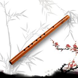 Clarinete tradicional de bambu com 6 buracos, instrumento musical de estudante, cor de madeira - Image 2