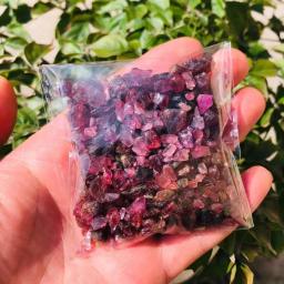 MOKAGY-Pedra Preciosa Vermelha Natural, Pedra Garnet Tombada, Cristal de Cascalho, Colecionáveis Minerais de Cura, Artesanato DIY, 100g, Novo - Image 6