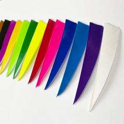 IBOUNFOX-Arco e flecha Seta Fletching, RW Caça Arco, Penas Naturais de Turquia, Escudo Acessórios, 4 ", 100pcs - Image 2