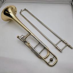 Nova chegada trombone bach tb 450 b bb/f tenor trombone com caso acessórios frete grátis - Image 1