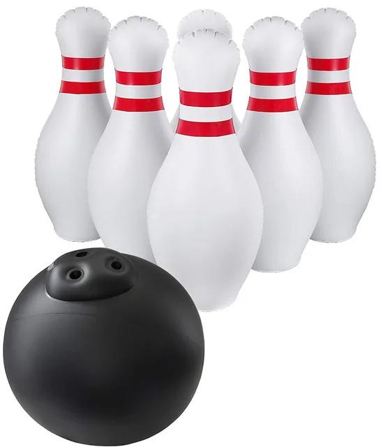 Conjunto de Boliche Inflável Gigante para Crianças Brinquedo para Família 22 Pins 16 Ball