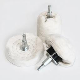 Algodão polimento lustrando roda, branco Flannelette Cone, coluna, cogumelo, em forma de T moagem cabeça para broca, alta qualidade, 1pc, 2 ", 3", 4" - Image 4
