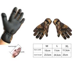 Luvas de inverno para pesca e atividades ao ar livre, luva impermeável com três dedos cortados, antiderrapante, luva de escalada, caminhadas, camping, ciclismo - Image 5