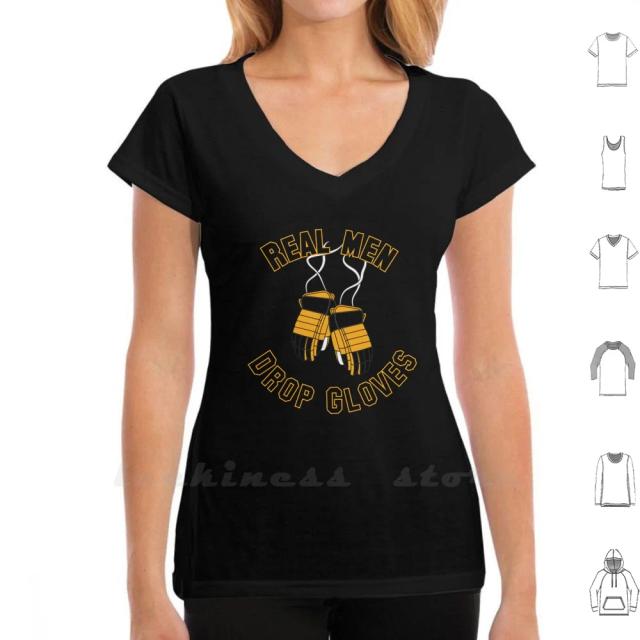 Camiseta de Algodão 6XL Hóquei no Gelo com Estampa Amarelo e Preto para Homens Reais