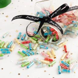 Cápsula de festa de aniversário e casamento, suprimentos de chá de bebê, mini mensagem, presentes para a namorada, adereços de expressão, 100 peças - Image 5